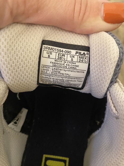 Adidasi Fila nr 38,5