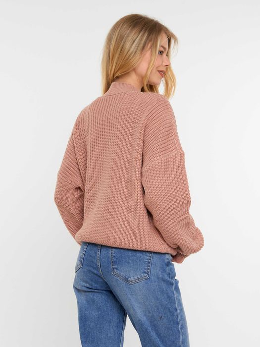 Женская шерстяная кофта оверсайз