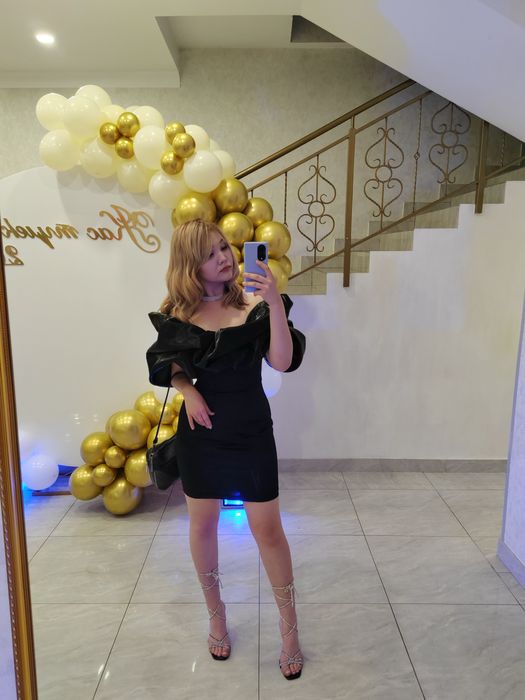 вечернее черное платье