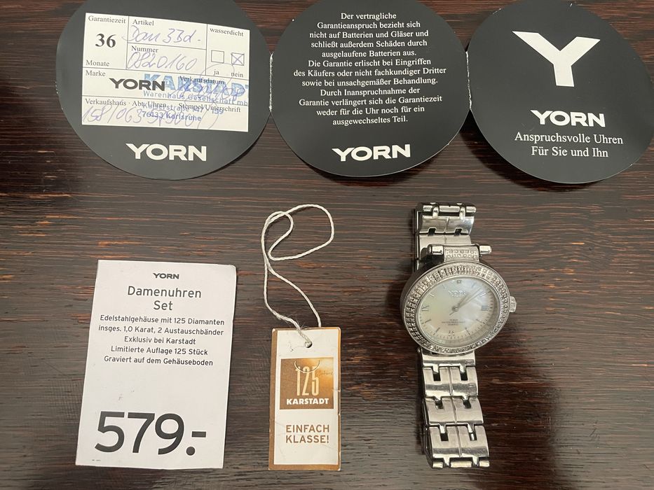 Ceas de damă YORN Limited Edition (93/125) – Cadran Sidef & Cristale
