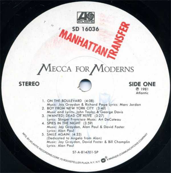 The Manhattan Transfer ( виниловые пластинки )