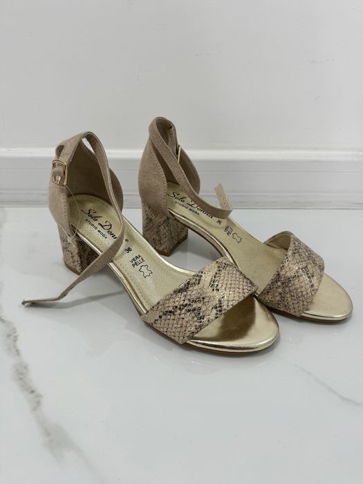 Vand sandale din piele Solo Donna