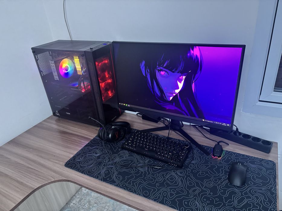 Мощный игровой компьютер +монитор +периферия