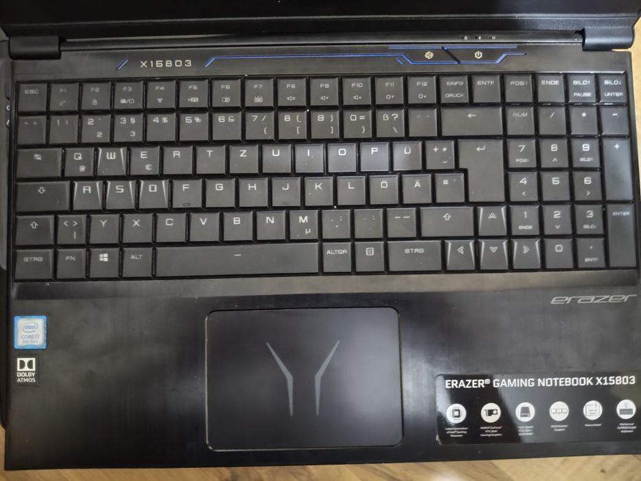 Medion erazar X15803  gaming i7 gen8