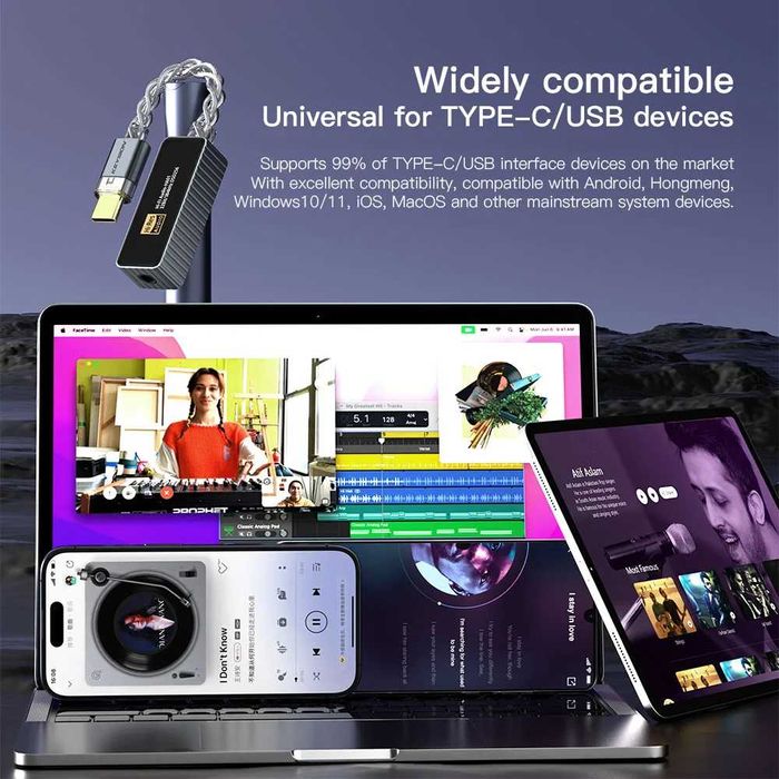 цап KEYSION 384kHz USB DAC Audio HiFi Decoder Headphone Amplifier