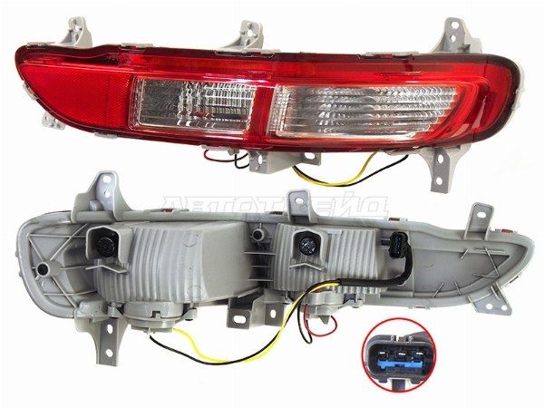 Фонарь в задний бампер Kia Sportage