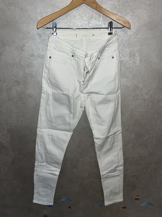 Jeans albi marimea S/36 si M/38