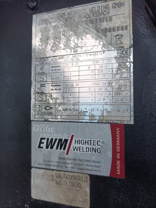 Телоподаващо EWM Phoenix 351 Basic Puls Mig Mag CO2
