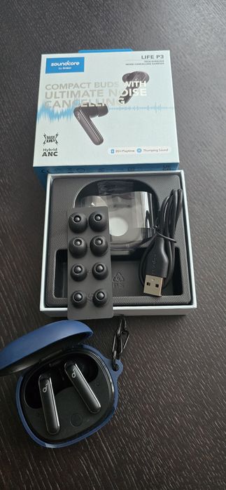 Căști wireless soundcore life  P3 Anker negre