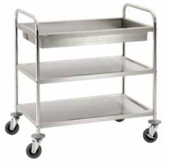 Cărucior servire din inox alimentar