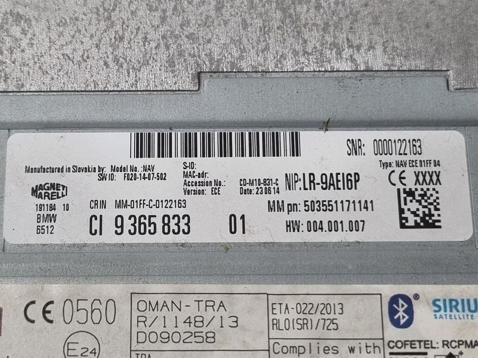 Cd player BMW X3 F25 Facelift 2014 - 2017 (1501) CI9365833