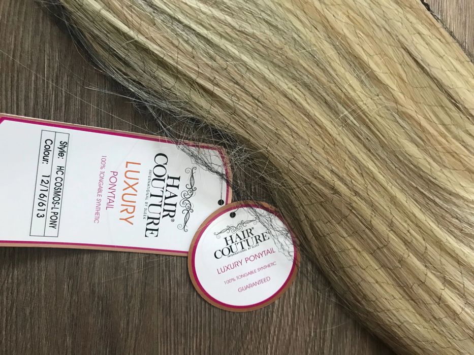 Висок клас синтетична руса коса за опашка!