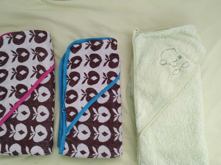 Хавлиена кърпа за дете с качулка, памучни за бебе