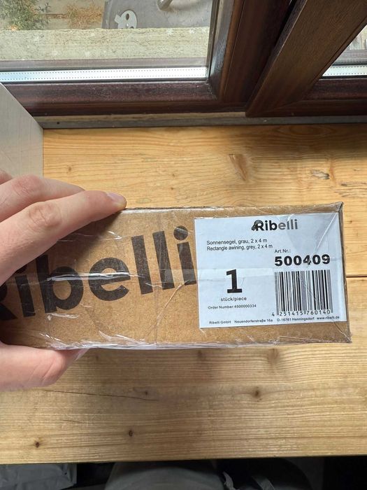 Prelata soare Ribelli cu franghii de ancorare, protectie UV30+  4 x 2m