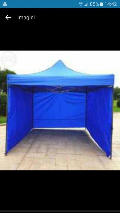 Pavilion Cort foișor pliabil 3m x 3m  alb verde rosu albastru negru