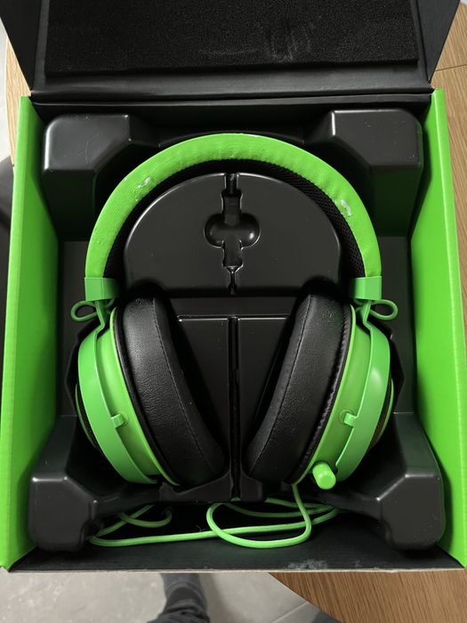 Гейминг слушалки Razer Kraken зелени