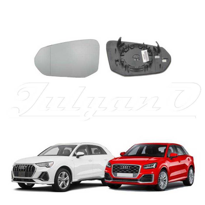 Стъкло за странично огледало за AUDI Q2 (16-26г.) + Q3 (18-25г.)