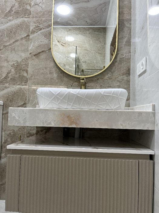 Столешницы из искусственный камень для санузел