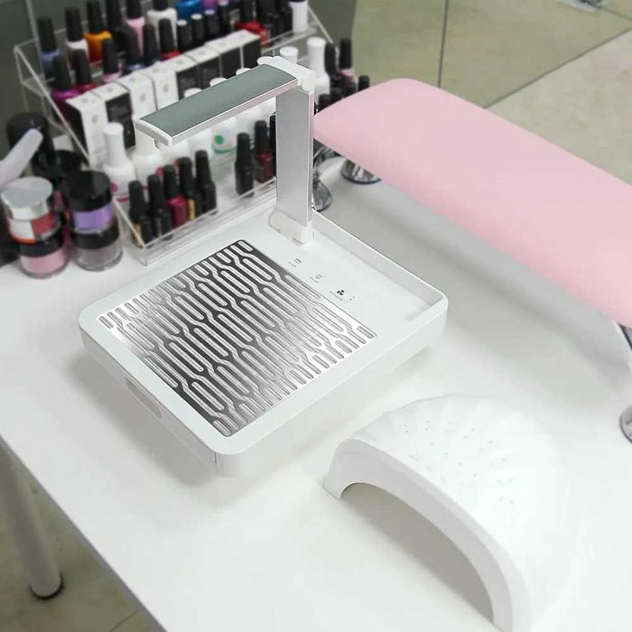 Нов 3 в 1 уред за маникюр NDC6 с LED, прахоуловител и лампа за печене