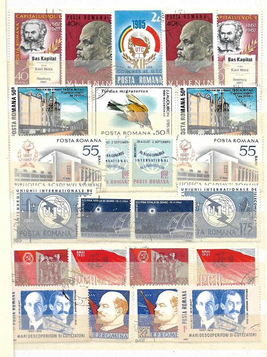 Un super clasor 4 file ( 8 pagini ) plin cu timbre arta sport