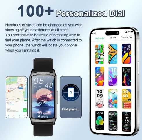 Смарт гривна H29, дамски часовник, фитнес тракер с функция за телефон