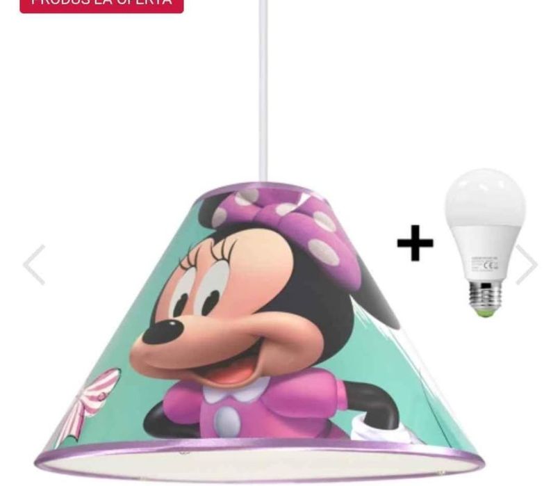 Perdele și candelabru cu Minnie mouse
