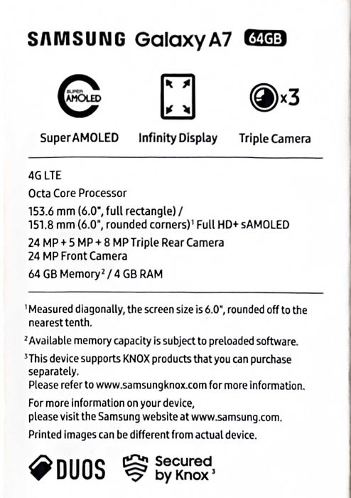 Samsung Galaxy A7 - 4GB RAM / 64GB - Отлично състояние