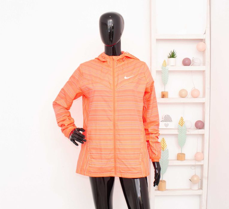 NIKE Running Vapor Reflective оригинално дамско яке електриково розово с качулка ветровка M