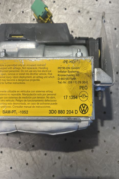 Airbag pasager 3D0 880 204 D Volkswagen VW Phaeton prima generatie (f