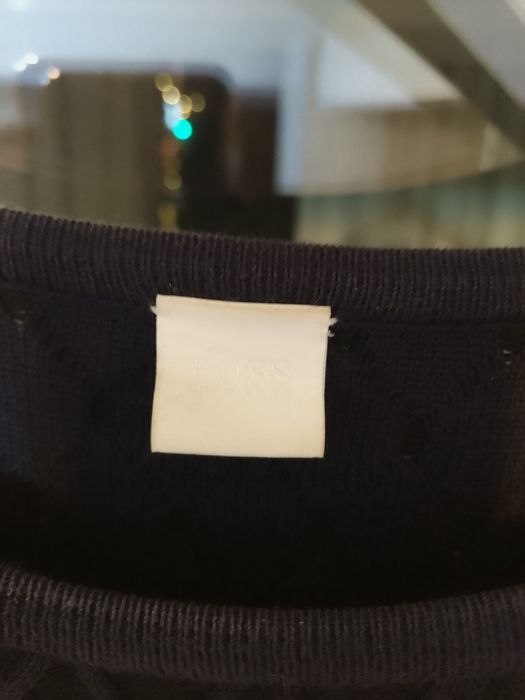 Rochie BOSS din bumbac și mătase