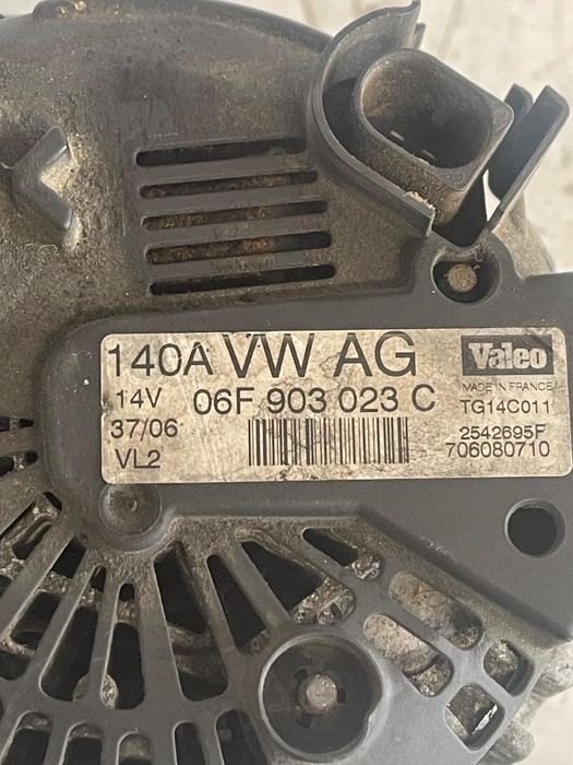 Alternator Audi A3 Ii 8P1 2003 - 2013 2.0 Tdi 16V Bkd, Cbab, Cffb, Clja Vag 706080710 06F903023C