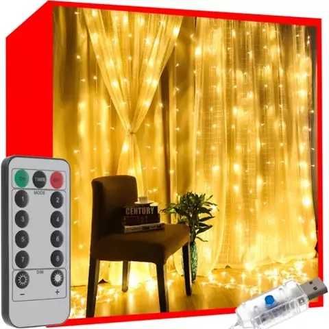 Светлинна завеса Galaxy - 300 LED, USB захранване, Топло бяло или Студено бяло