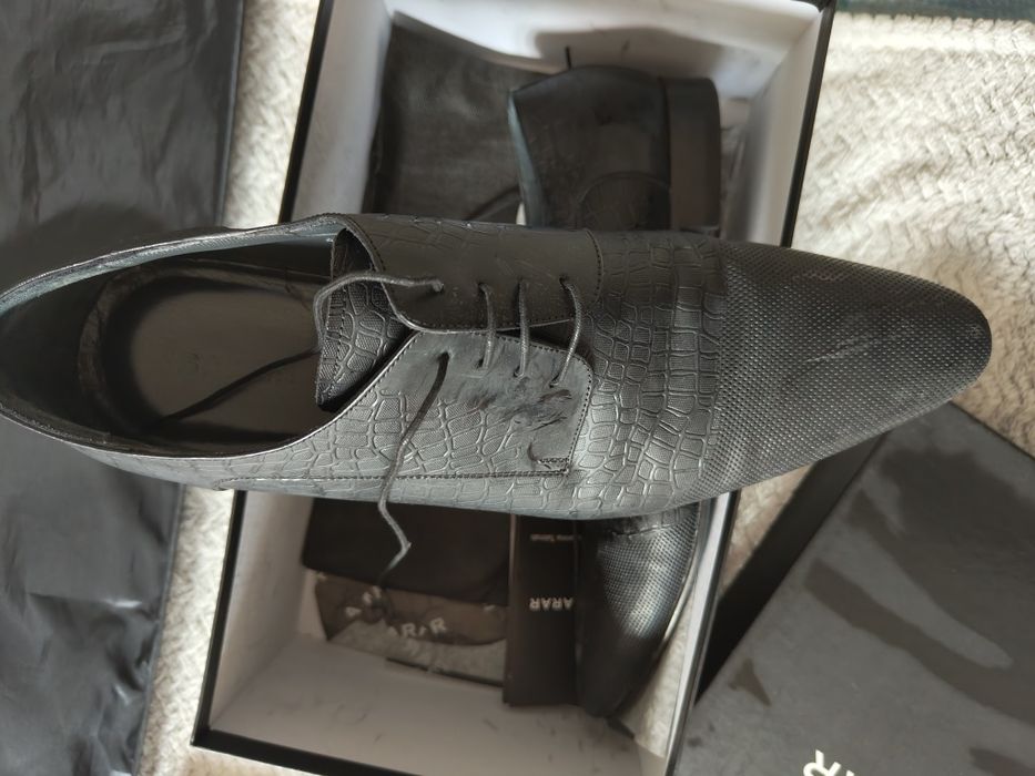 Мъжки черен костюм с обувки Sarar