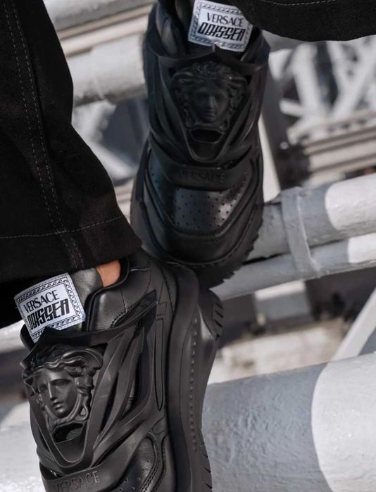 [MĂRIMI PE STOC: 40 / 41] Adidasi/sneakers barbati Versace Odissea Full Black