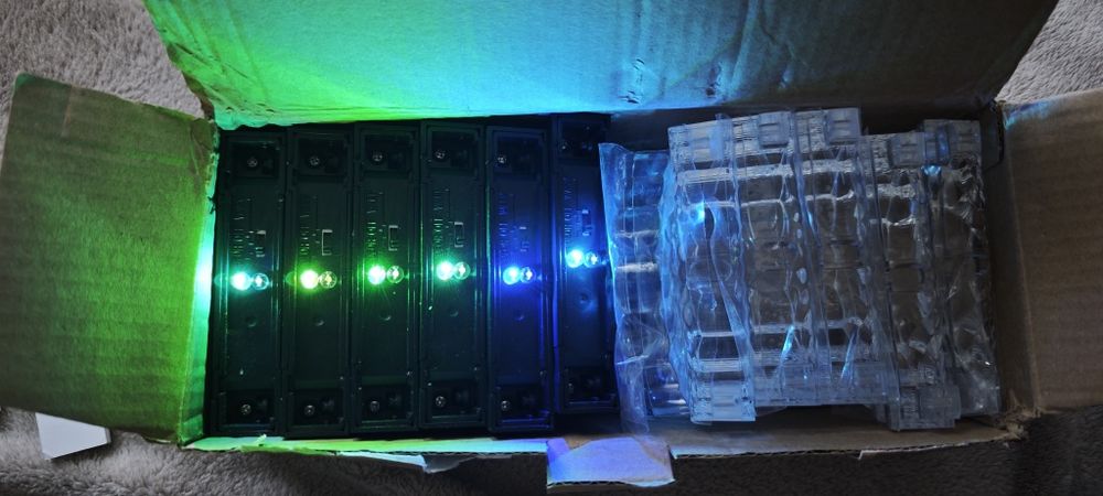 Set 6 Lampi solare RGB  scara / gard