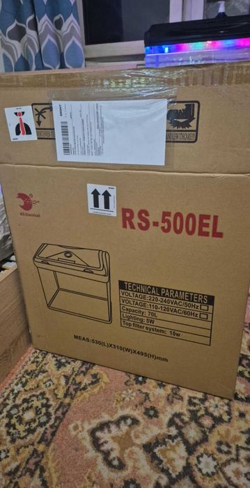 Аквариум RS-500EL - черен + 5 ПОДАРЪКА