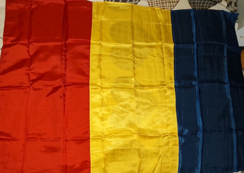 Steag Drapel Stemă PCR RSR Tricolor Cravată Pionier 127/85