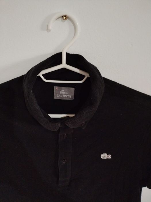 Tricou LACOSTE, negru.
