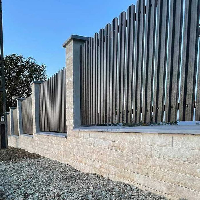 Garduri din panou stil jaluzele, sipca metalica, tabla si alte modele