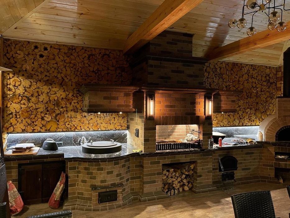 Летние кухня. Барбекю тупламлари. Мангал. Турецкий тандир.