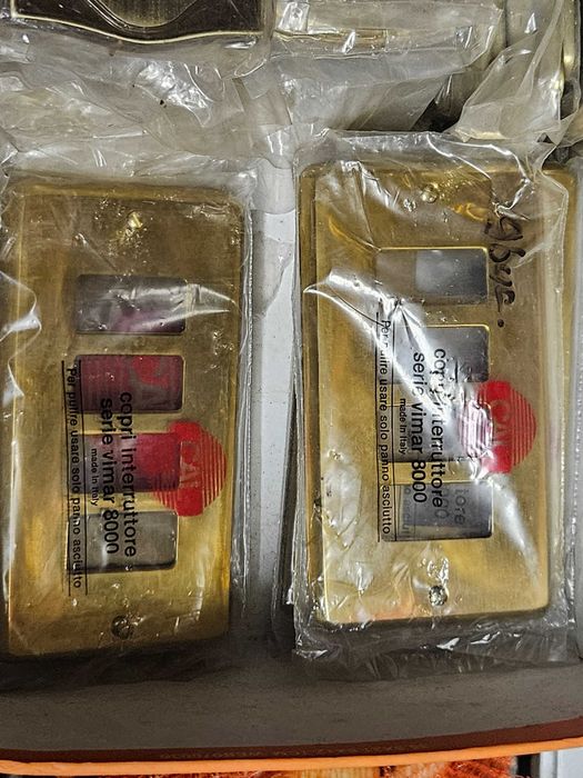 Rama Bronz intrerupator modular duble , triple , 4 , 5 pozitii italy