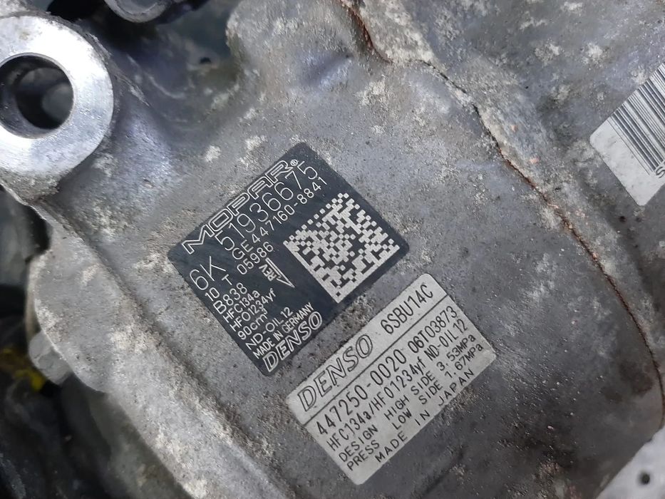 compresor clima ac 1.6 b 1.6 d 2.0 d fiat 500x jeep renegade  447250-0020  51936675  447160-8841