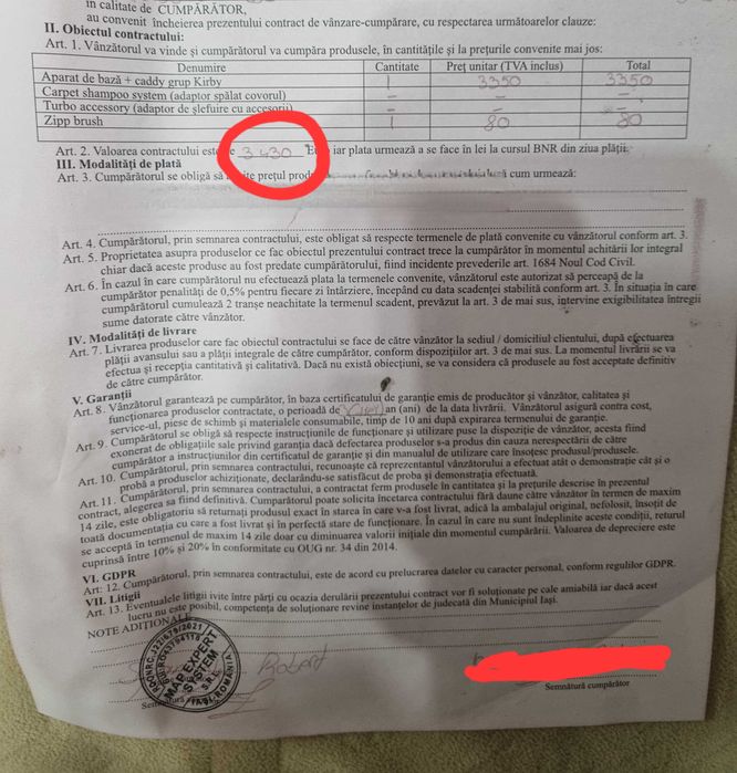 Vand aspirator Kirby nou