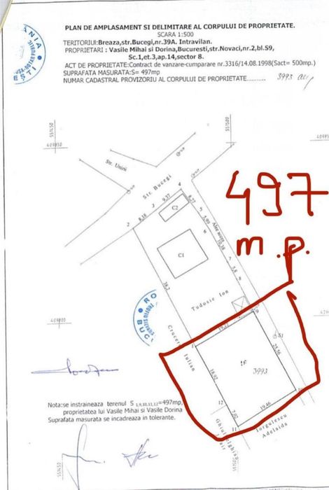 Teren intravilan Breaza, ideal casa de vacanta P+2E, gaz, apa, canal