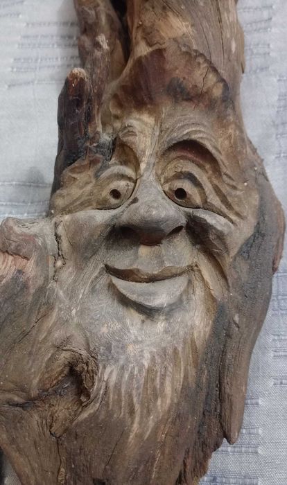 Sculptura naiva in lemn driftwood 50 cm. lungime