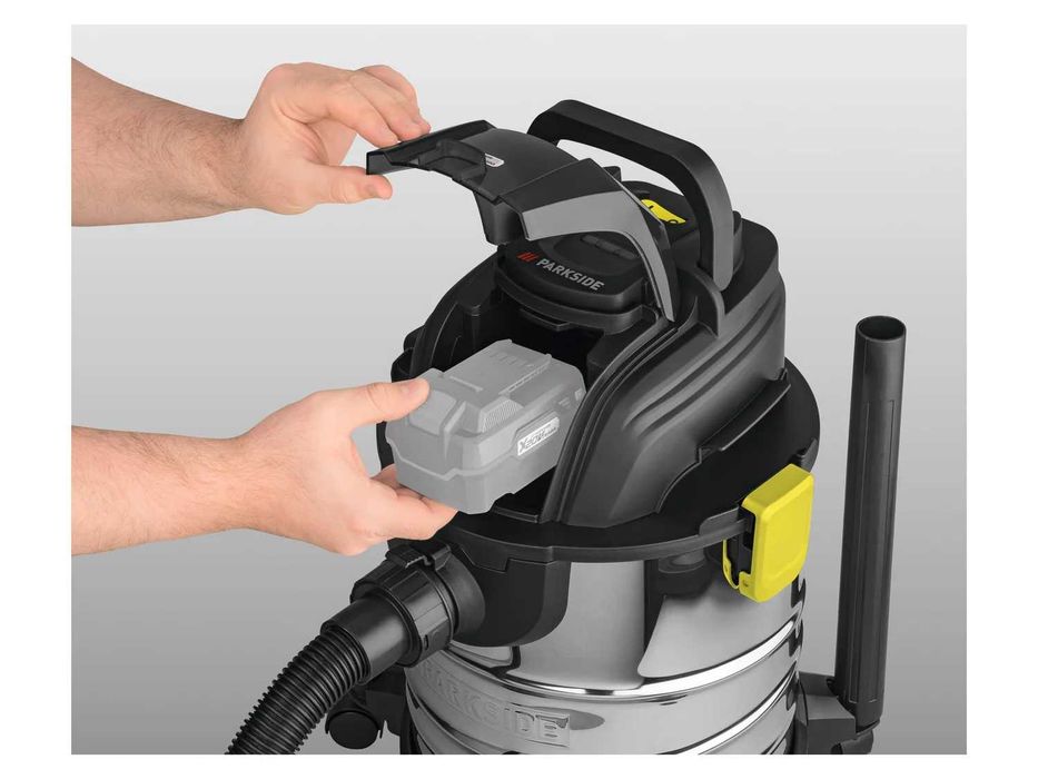 Нова Акумулаторна Прахосмукачка Parkside 20V сухо и мокро почистване