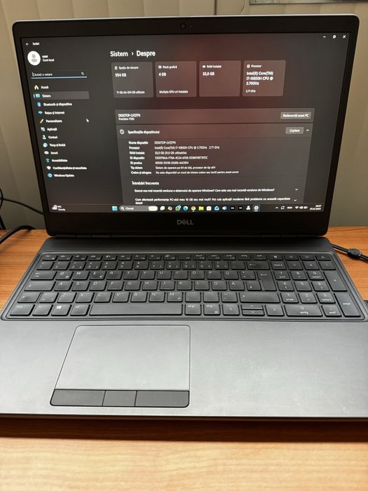 Vand Dell Precision 7550