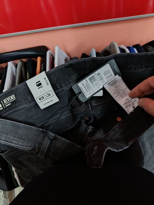 Оригинални дънки G-Star Raw Revend W36 W38 нови мъжки скини