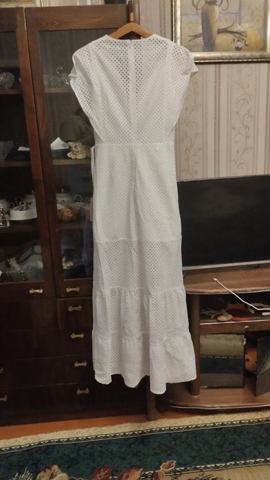 Белое платье сарафан