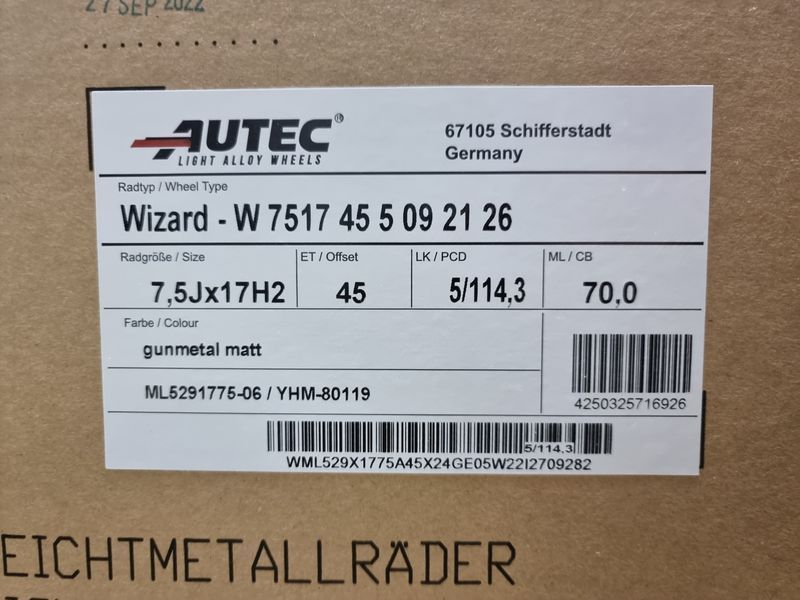 17цола 5x114.3 Toyota Mazda Nissan Renault Dacia,Hyundai,Honda 5х114.3